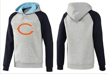 Chicago Bears Logo Pullover Hoodie Grey & Blue
