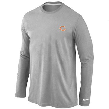 Chicago Bears Sideline Legend Authentic Long Sleeve T-Shirt Grey