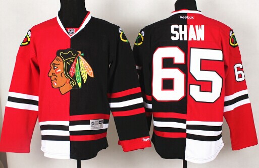 Chicago Blackhawks #65 Andrew Shaw Red Black Two Tone Jersey