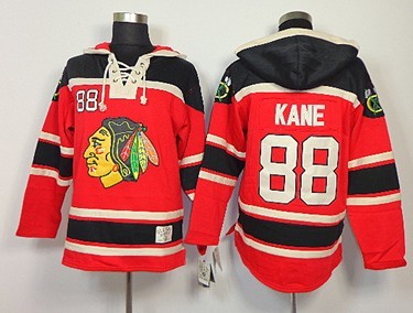 Chicago Blackhawks #88 Patrick Kane Red Old Time Hockey hoodies Stitched
