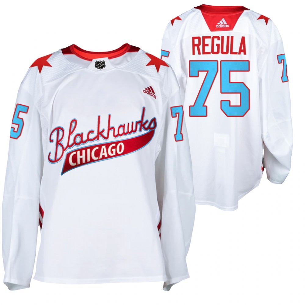 Chicago Blackhawks Alec Regula White 2021 One Community Night Jersey