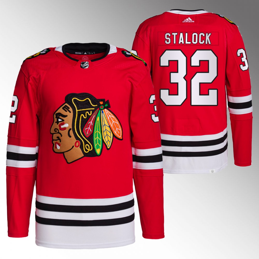Chicago Blackhawks Alex Stalock Red Primegreen Authentic Home Jersey