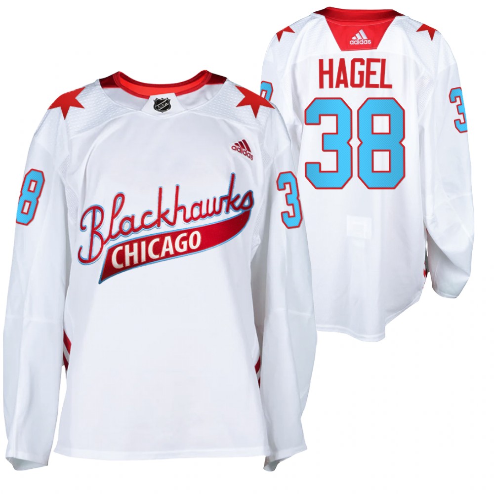 Chicago Blackhawks Brandon Hagel White 2021 One Community Night Jersey