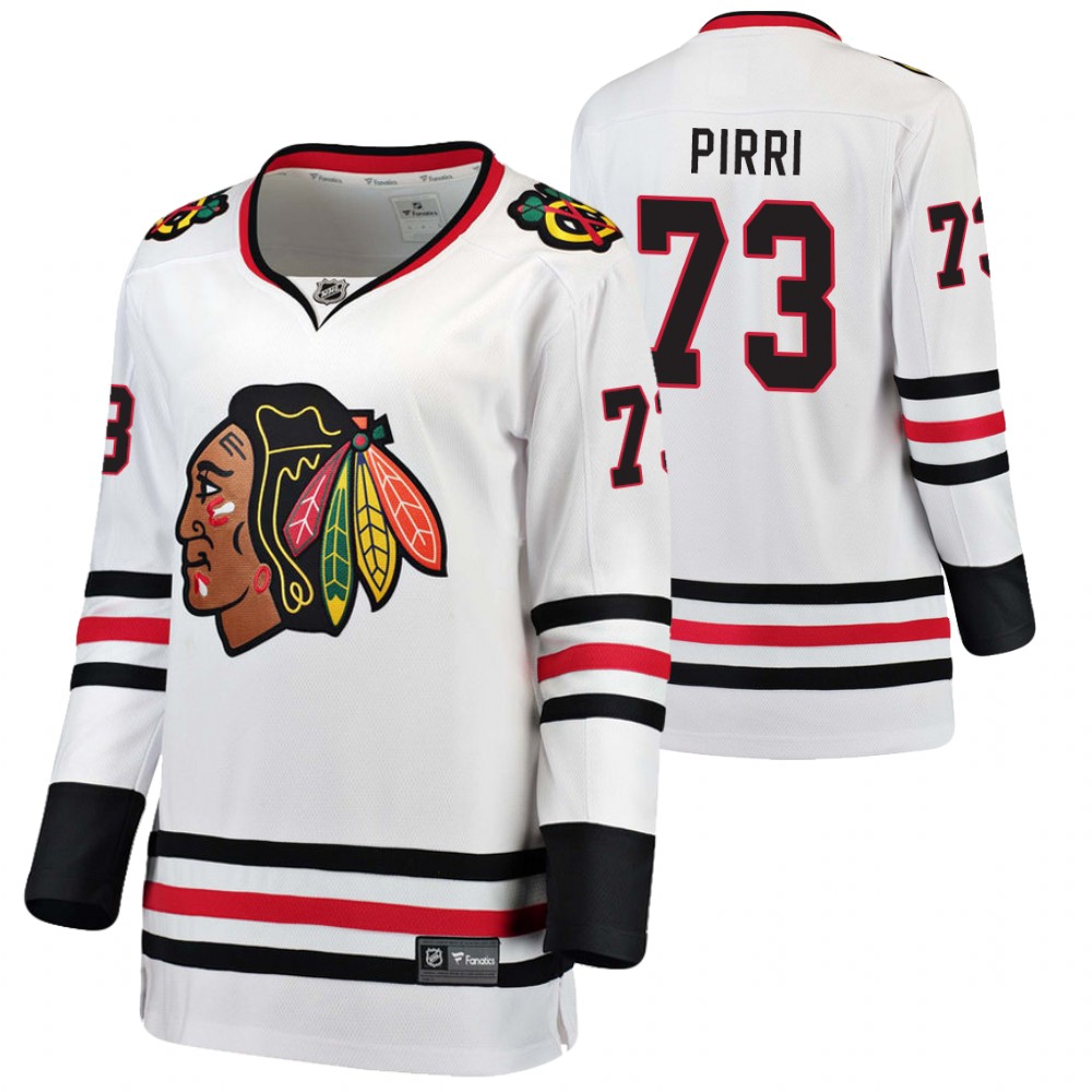 Chicago Blackhawks Brandon Pirri White Away Breakaway Player 2020-21 Jersey
