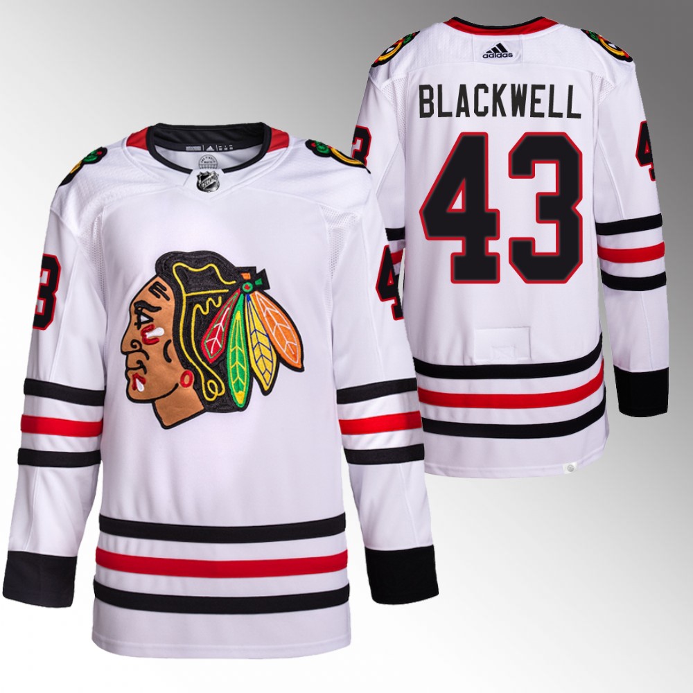 Chicago Blackhawks Colin Blackwell White Primegreen Authentic Away Jersey