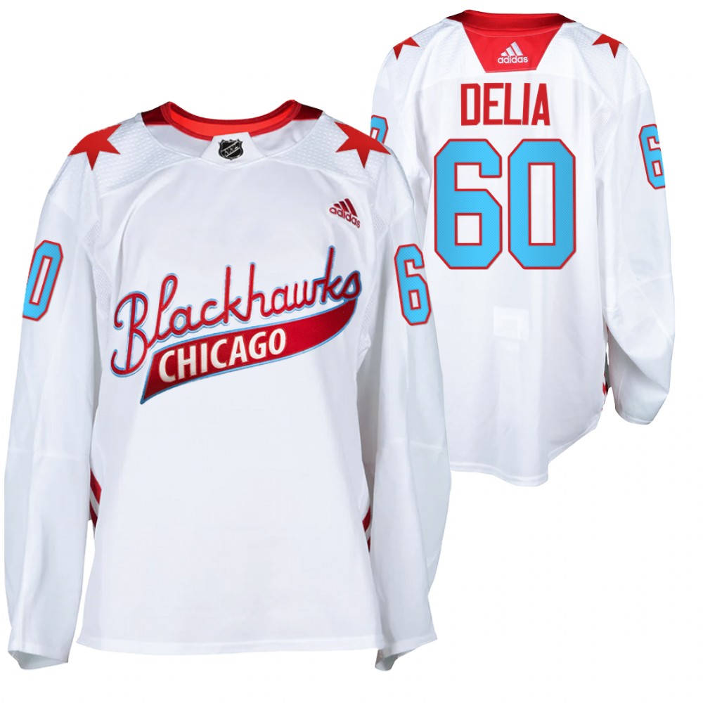 Chicago Blackhawks Collin Delia White 2021 One Community Night Jersey