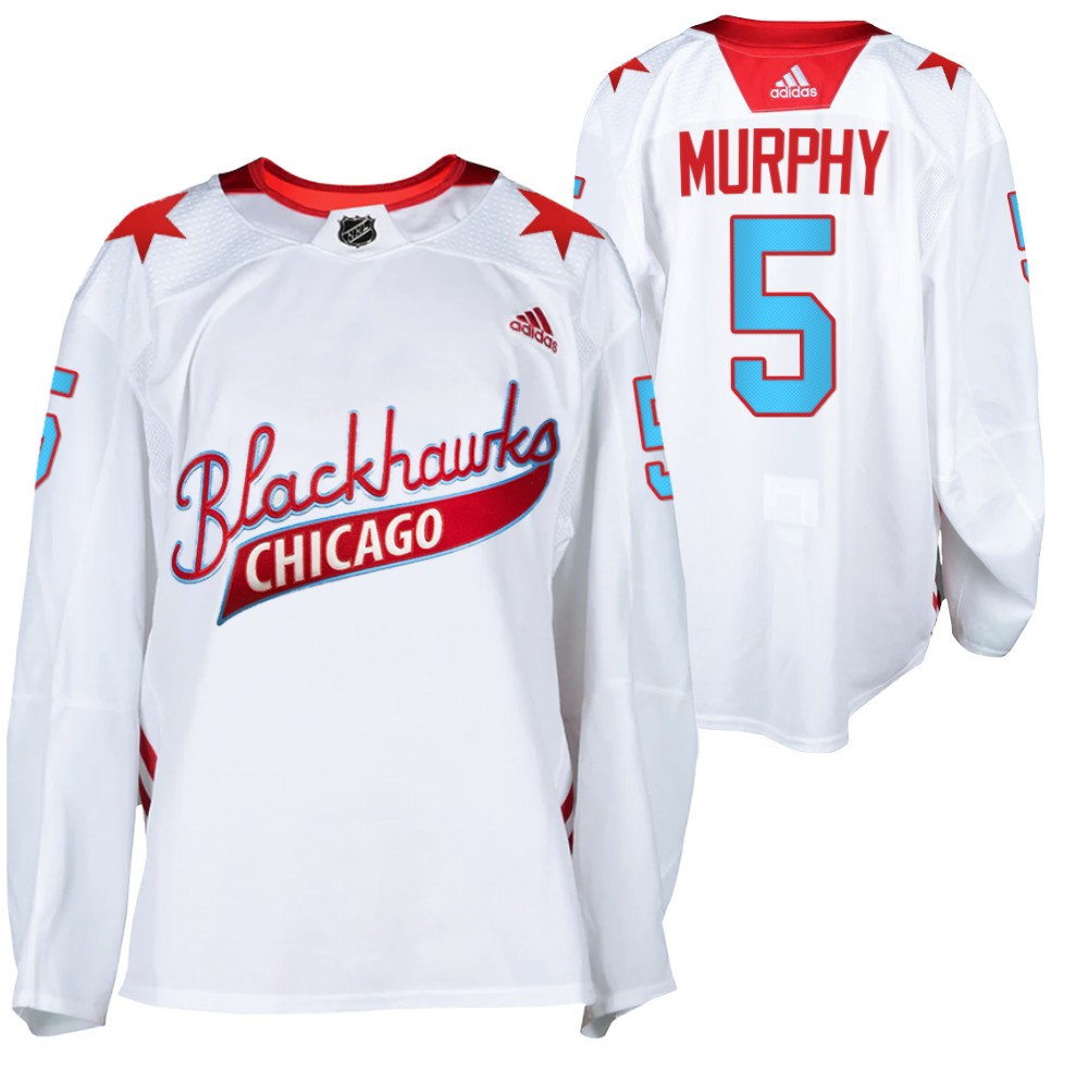 Chicago Blackhawks Connor Murphy White 2021 One Community Night Jersey