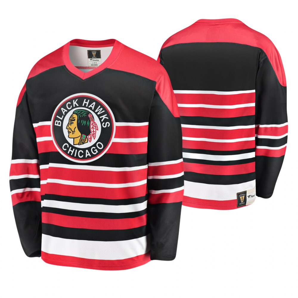 Chicago Blackhawks Heritage Blank Premier Breakaway Jersey - Red Black