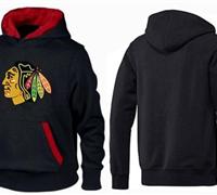 Chicago Blackhawks Pullover Hoodie Black & Red
