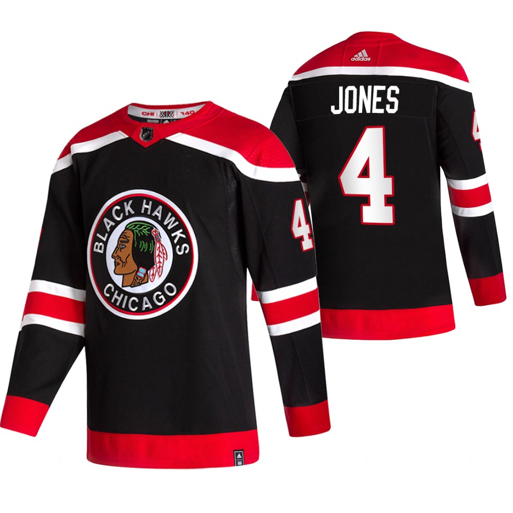 Chicago Blackhawks Seth Jones Black 2021 Reverse Retro Special Edition Jersey
