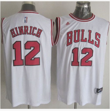 Chicago Bulls #12 Kirk Hinrich White Stitched NBA Jersey