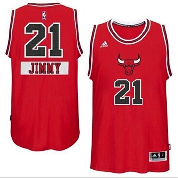 Chicago Bulls #21 Jimmy Butler Red 2014-15 Christmas Day NBA Jersey