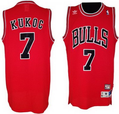 Chicago Bulls #7 Toni Kukoc Red Soul Swingman NBA Jerseys