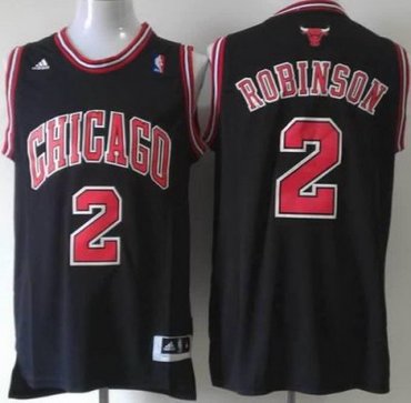Chicago Bulls 2 Nate Robinson Black Revolution 30 Swingman NBA Jerseys