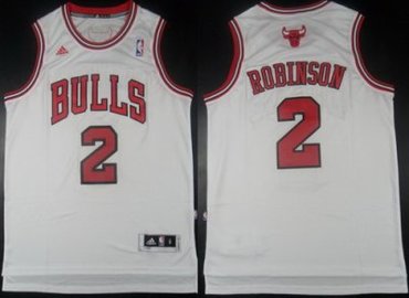 Chicago Bulls 2 Nate Robinson White Revolution 30 Swingman NBA Jerseys