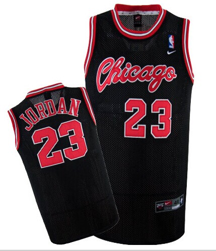 Chicago Bulls 23 Michael Jordan black NBA Jerseys