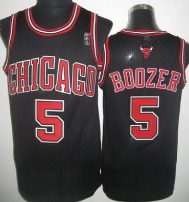 Chicago Bulls 5 Boozer Black Revolution 30 NBA Jerseys