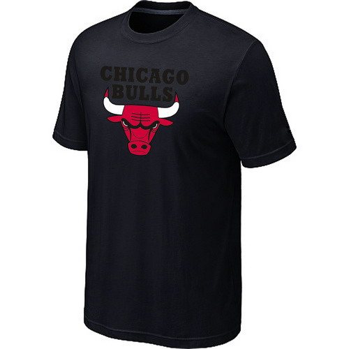 Chicago Bulls Big & Tall Primary Black T-shirt
