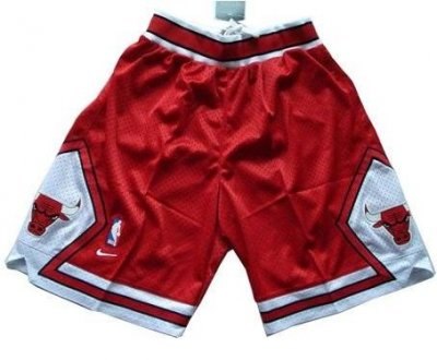 Chicago Bulls No.23 Michael Jordan Red Shorts