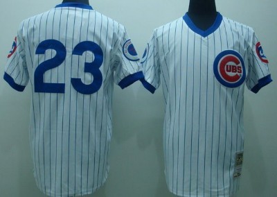 Chicago Cubs #23 Ryne Sandberg 1984 White Throwback Jersey的副本