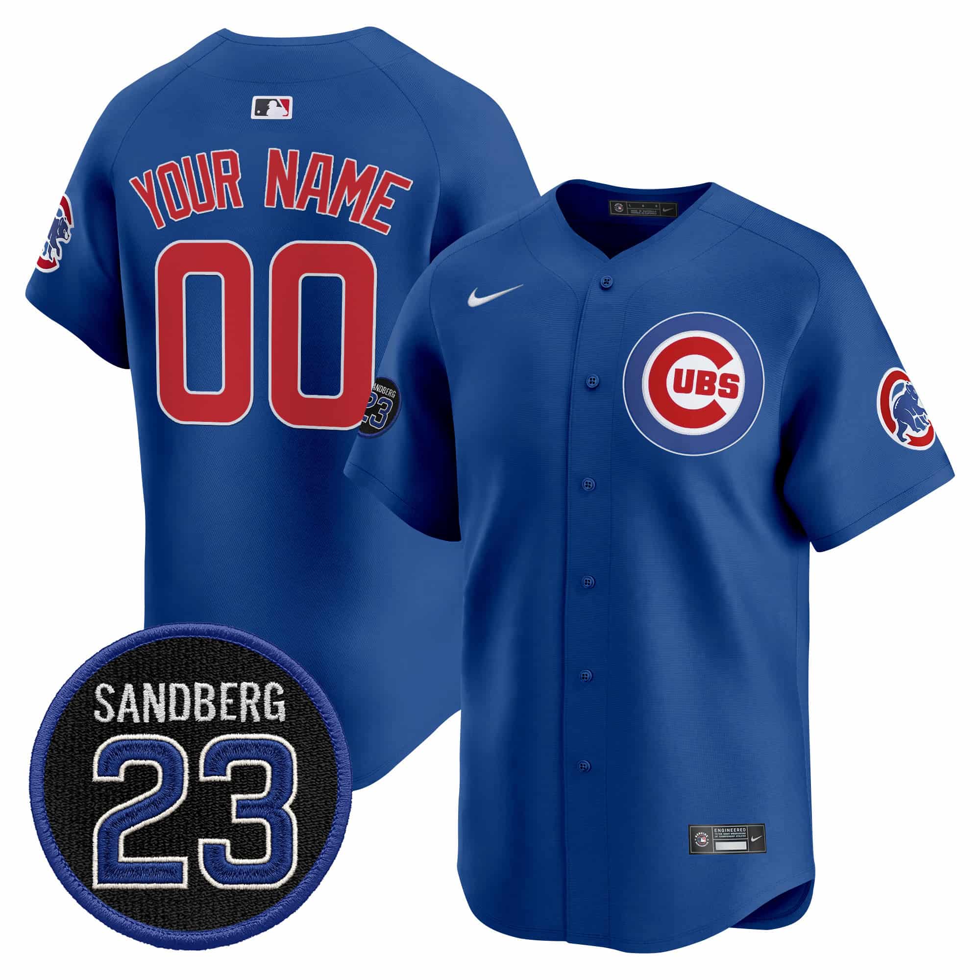 Chicago Cubs ‘Ryne Sandberg Tribute’ Vapor Premier Limited Custom Jersey   V2 – All Stitched