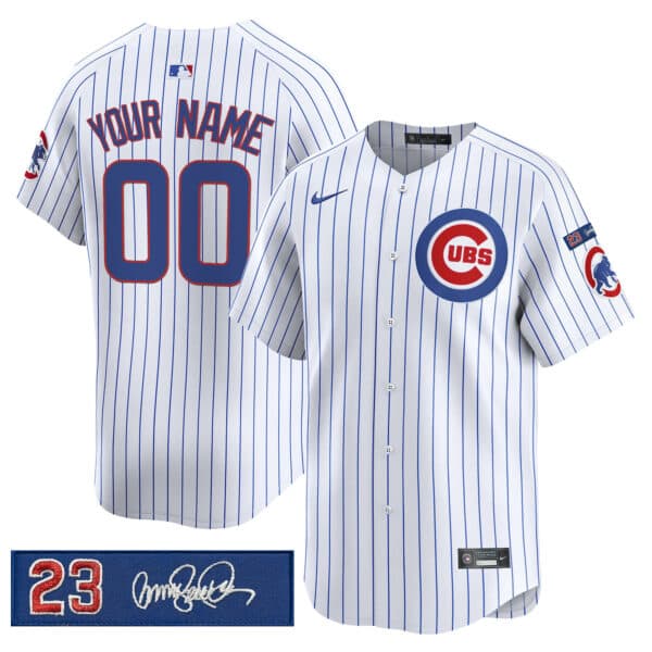 Chicago Cubs ‘Ryne Sandberg Tribute’ Vapor Premier Limited Custom Jersey   V3 – All Stitched