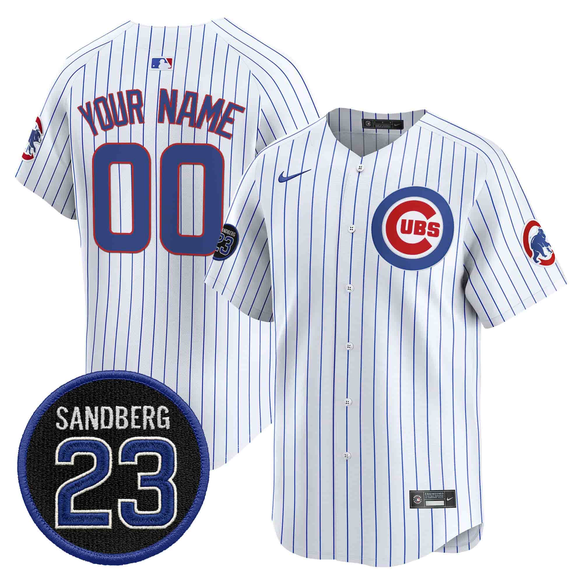 Chicago Cubs ‘Ryne Sandberg Tribute’ Vapor Premier Limited Custom Jersey V2 – All   Stitched