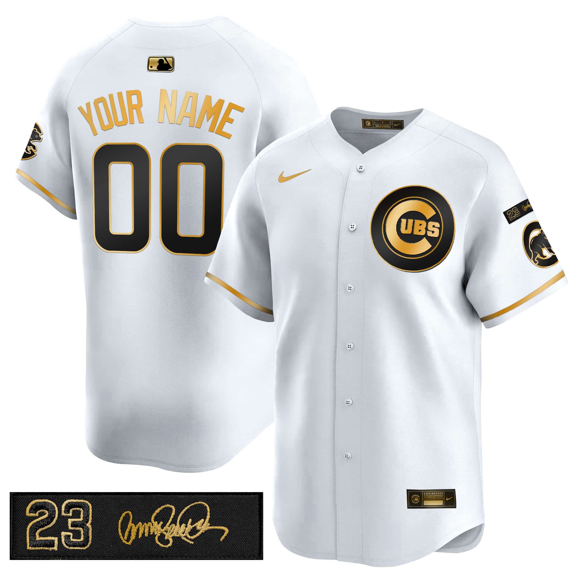 Chicago Cubs ‘Ryne Sandberg Tribute’ Vapor Premier Limited Custom Jersey V3   – All Stitched