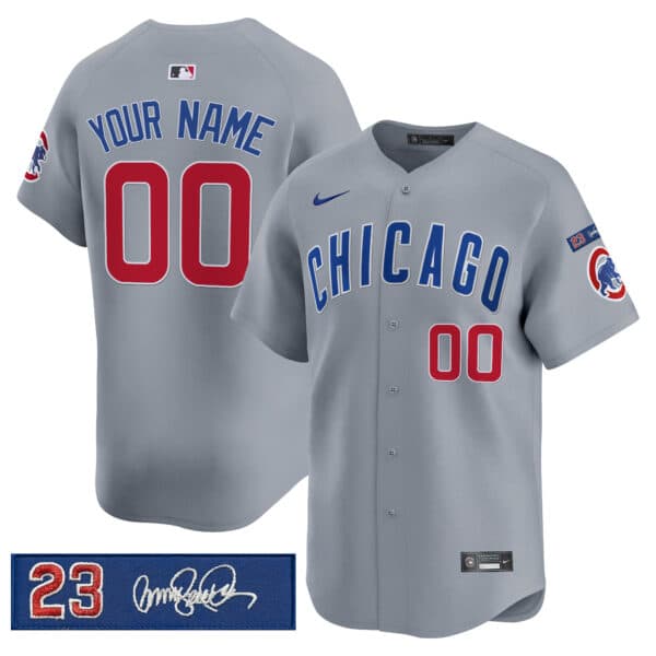Chicago Cubs ‘Ryne Sandberg Tribute’ Vapor Premier Limited Custom Jersey V3  – All Stitched
