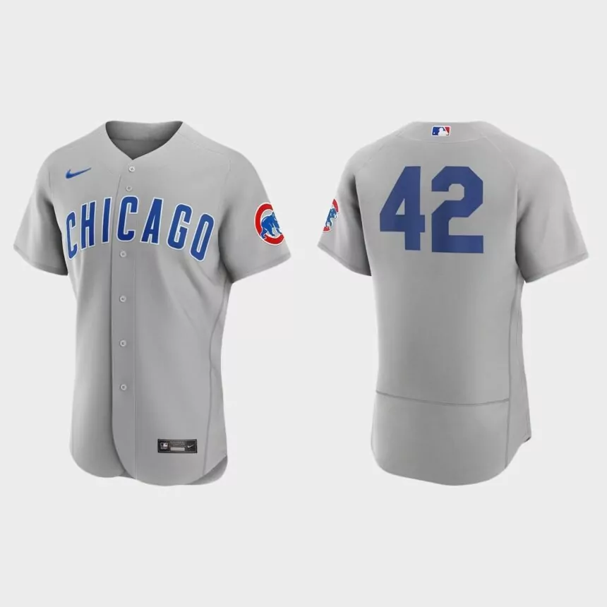 Chicago Cubs 2023 Jackie Robinson Day Authentic Jersey – Gray