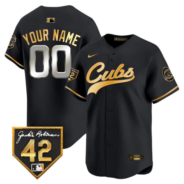 Chicago Cubs 2024 Jackie Robinson Patch Vapor Premier Limited Custom Jersey – All Stitched