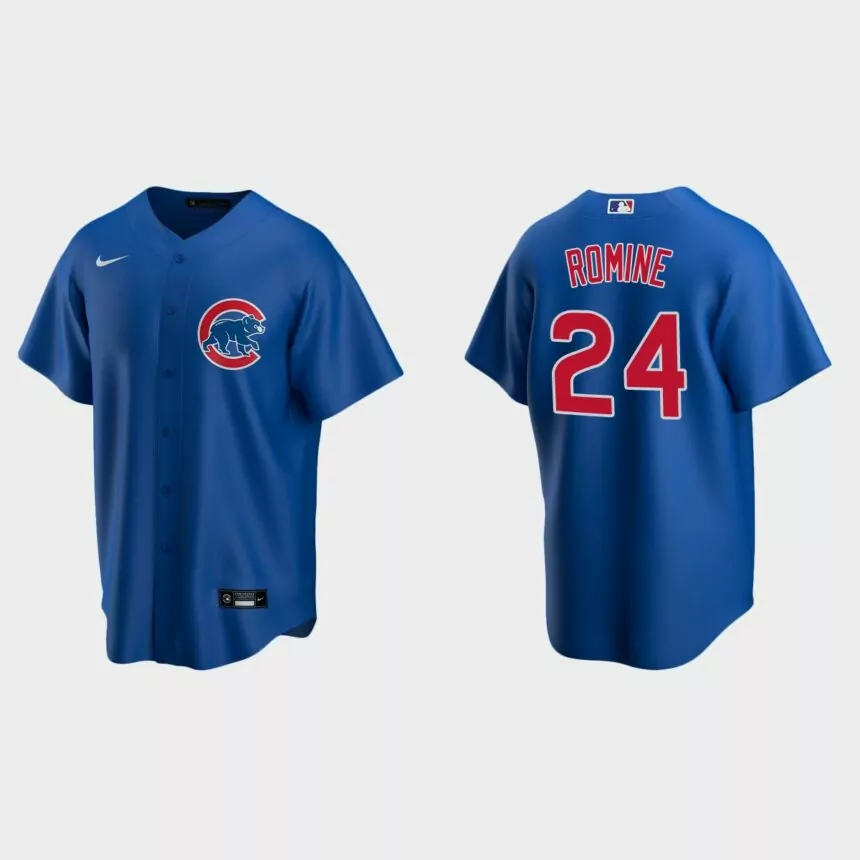 Chicago Cubs Andrew Romine Replica Alternate Jersey – Royal