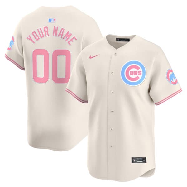 Chicago Cubs Bubblegum Pink Vapor Premier Limited  Custom Jersey – All Stitched