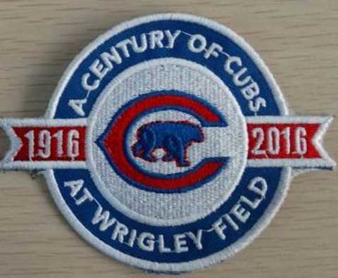 Chicago Cubs Century of Cubs Wrigley Field 1916 - 2016 100th Anniversary Patch