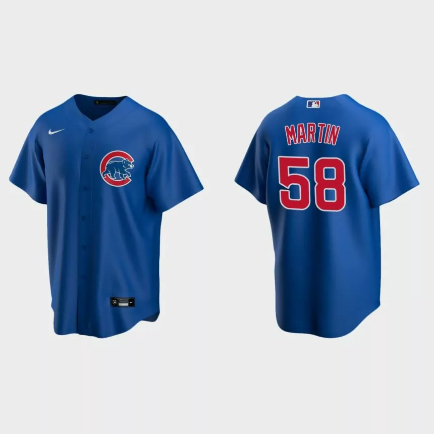 Chicago Cubs Chris Martin Replica Alternate Jersey – Royal