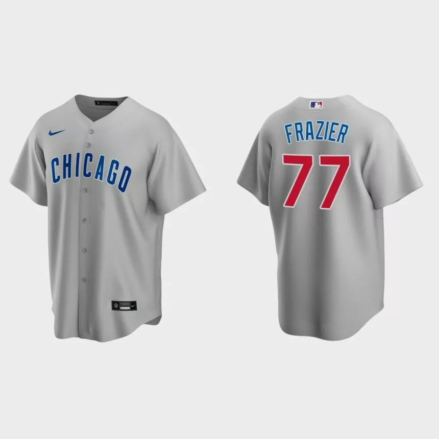 Chicago Cubs Clint Frazier Replica Road Jersey – Gray