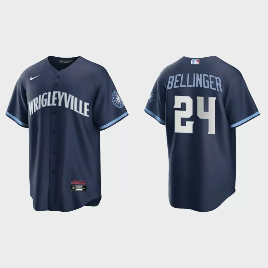 Chicago Cubs Cody Bellinger City Connect Replica Jersey – Navy