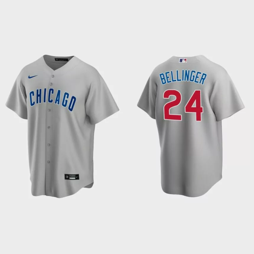 Chicago Cubs Cody Bellinger Replica Road Jersey – Gray