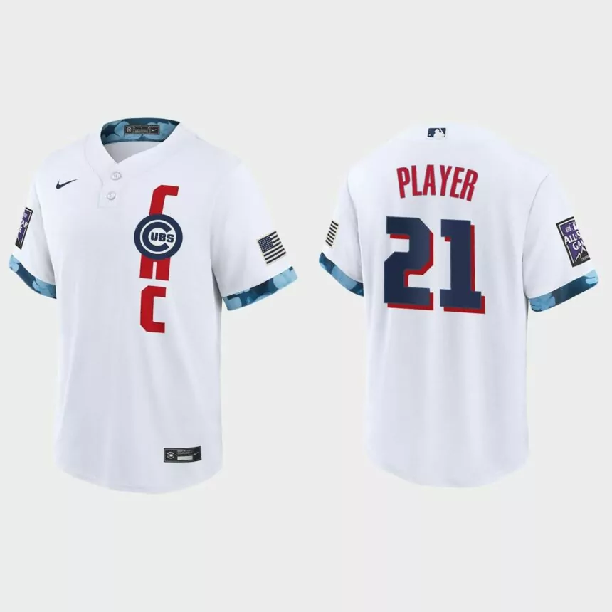 Chicago Cubs Custom 2021 MLB All-Star Game Replica Jersey – White