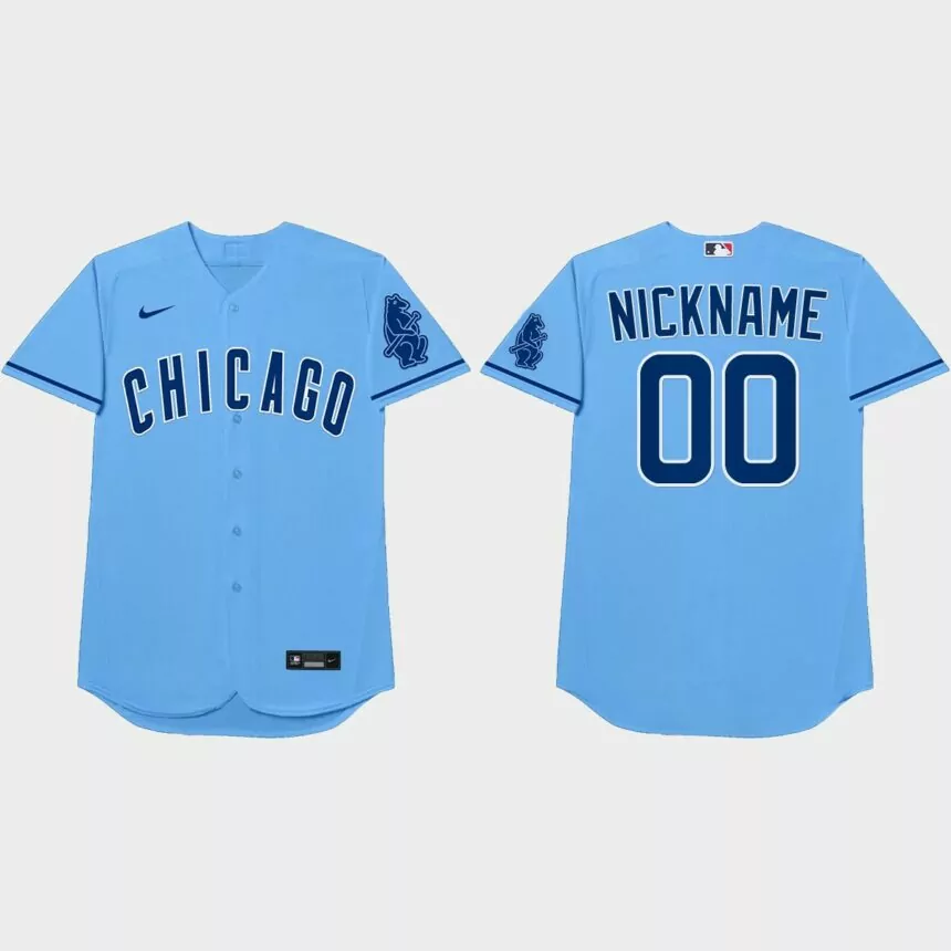 Chicago Cubs Custom 2021 Players’ Weekend Nickname Jersey – Blue