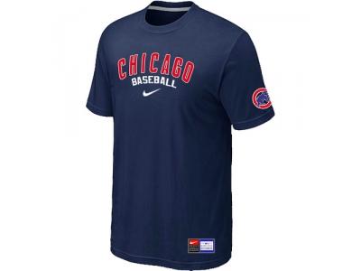 Chicago Cubs D.Blue NEW Short Sleeve Practice T-Shirt
