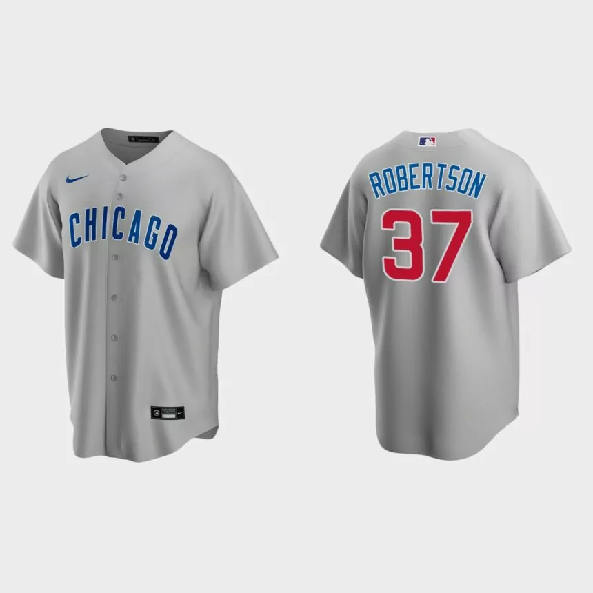 Chicago Cubs David Robertson Replica Road Jersey – Gray