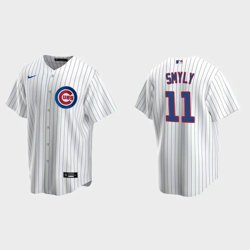 Chicago Cubs Drew Smyly Replica Home Jersey – White