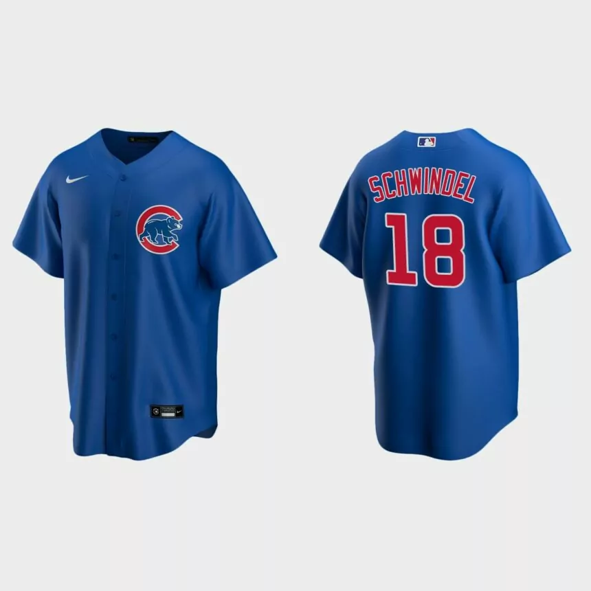 Chicago Cubs Frank Schwindel Replica Alternate Jersey – Royal