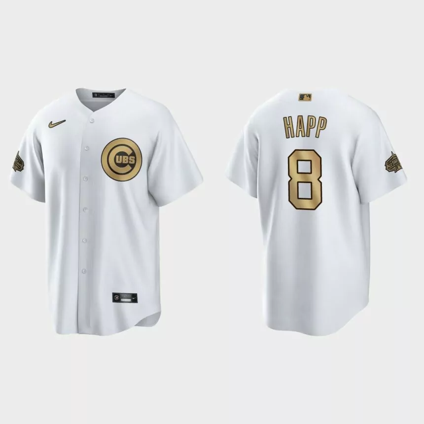 Chicago Cubs Ian Happ 2022 MLB All-Star Game Replica Jersey – White