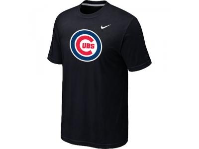 Chicago Cubs NEW Heathered Black Club Logo T-Shirt