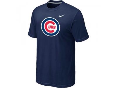 Chicago Cubs NEW Heathered D.Blue Club Logo T-Shirt