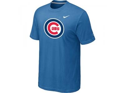 Chicago Cubs NEW Heathered light Blue Club Logo T-Shirt