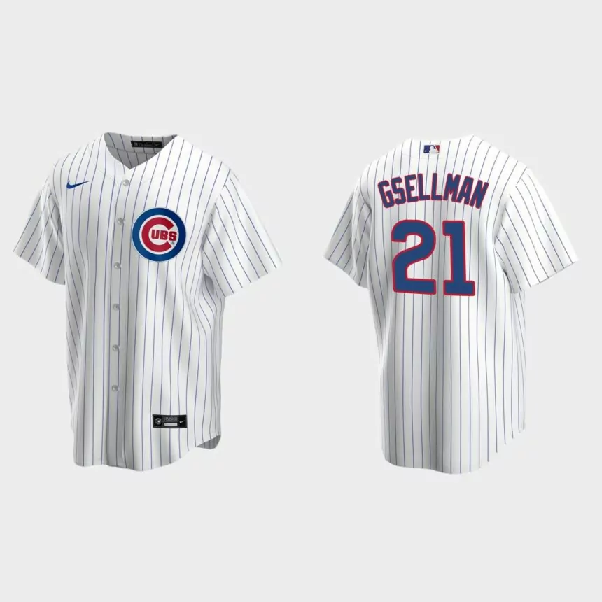 Chicago Cubs Robert Gsellman Replica Home Jersey – White