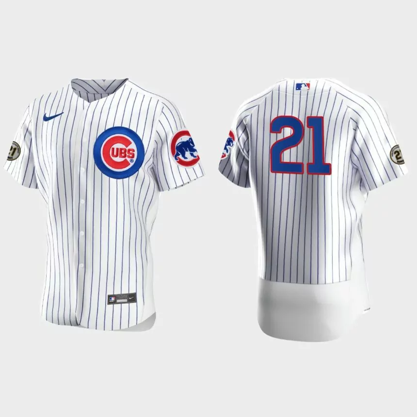Chicago Cubs Roberto Clemente Day Authentic Jersey – White
